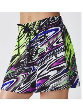 Fabletics Mikah Carnival Print Athletic Mini Skirt Women's Size Medium